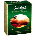 Чай черный пакетированный "Greenfield" Голден Цейлон, 100 пакетиков