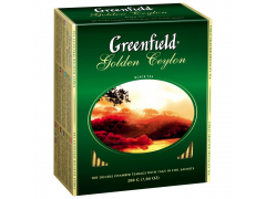Чай черный пакетированный "Greenfield" Голден Цейлон, 100 пакетиков
