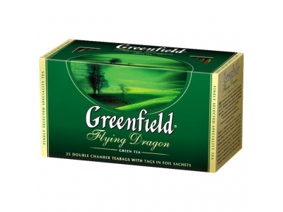 Чай зеленый пакетированный "Greenfield" Flying Dragon, 25 пак х 2 г