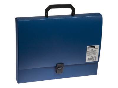 Папка-портфель 1 отделение OfficeSpace, 600мкм, цвет синий