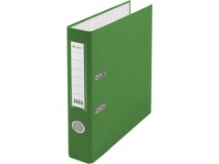 Папка-регистратор 50 мм, PVC, светло-зеленая, с металлической окантовкой