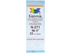 Иглы для шитья ручные Gamma N-271, 12см, 25шт. в конверте 3140572052