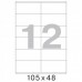 Этикетка самокл. А4/12, 100л., р.105*48мм. Labelmedia
