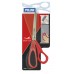 Ножницы офисные Milan 20см, ассиметричные пластиковые ручки, красные, европодвес, арт. BWM10151