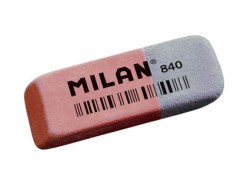Ластик Milan "840", скошенный, комбинированный, натуральный каучук, 52*19*8мм, арт. CCM840RA